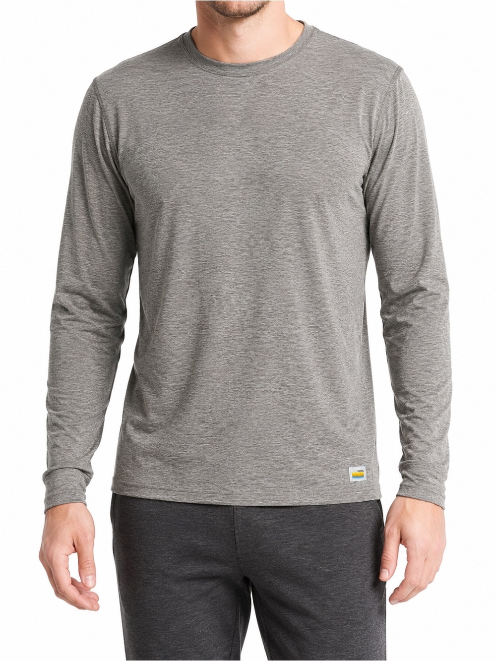 Vuori Strato Long Sleeve T-Shirt Size Small Heather Gray EUC